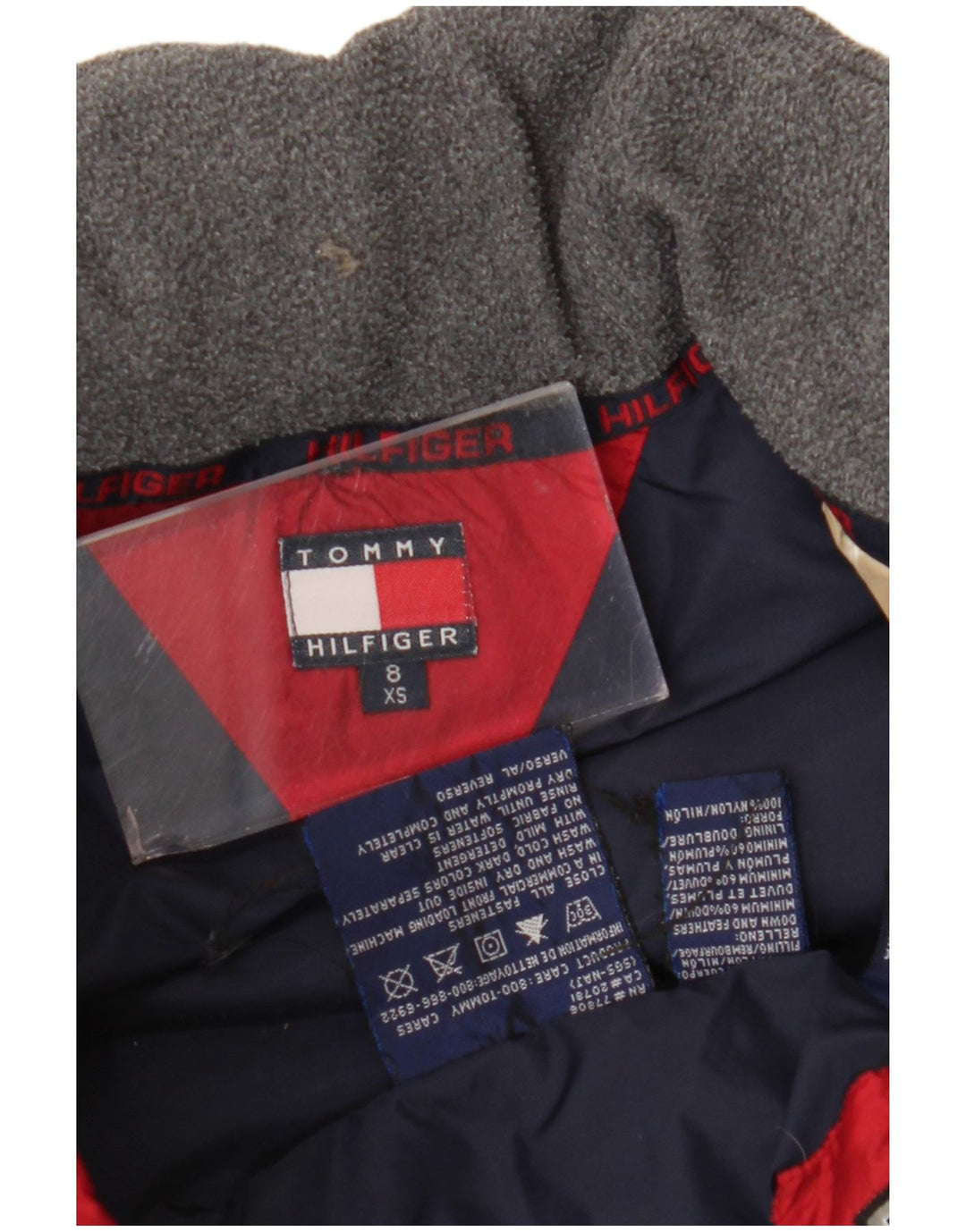 Tommy Hilfiger Boys padded Jacket 7-8 Years XS Beige Nylon