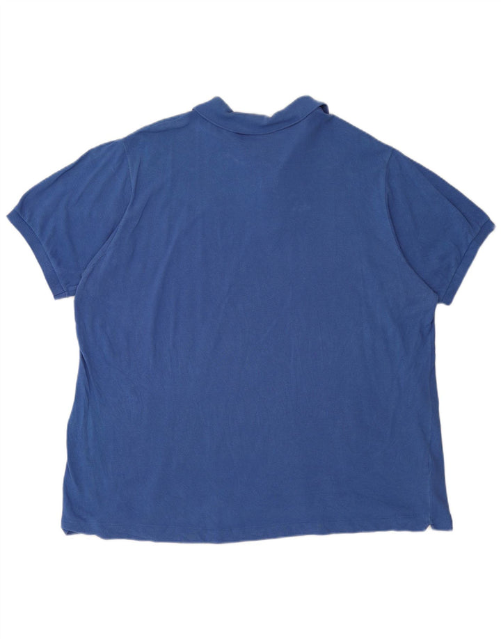 Ανδρικό πουκάμισο πόλο LACOSTE Νούμερο 8 3XL Μπλε βαμβακερό