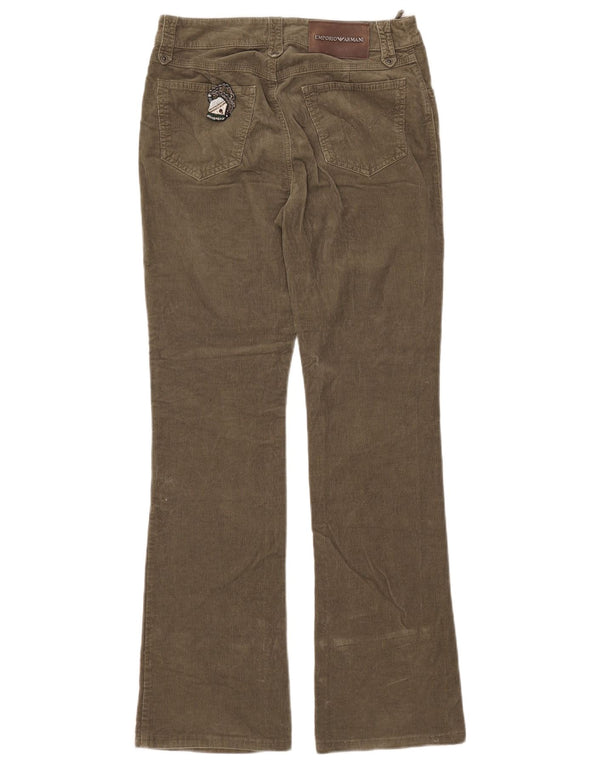 EMPORIO ARMANI Γυναικείο μποτάκι κοτλέ παντελόνι W29 L31 Χακί βαμβακερό
