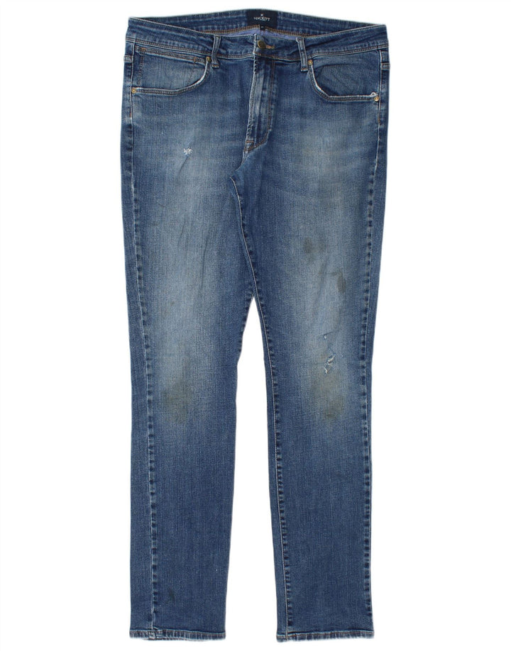 Ανδρικό τζιν Hackett Slim W36 L33 Μπλε βαμβακερό
