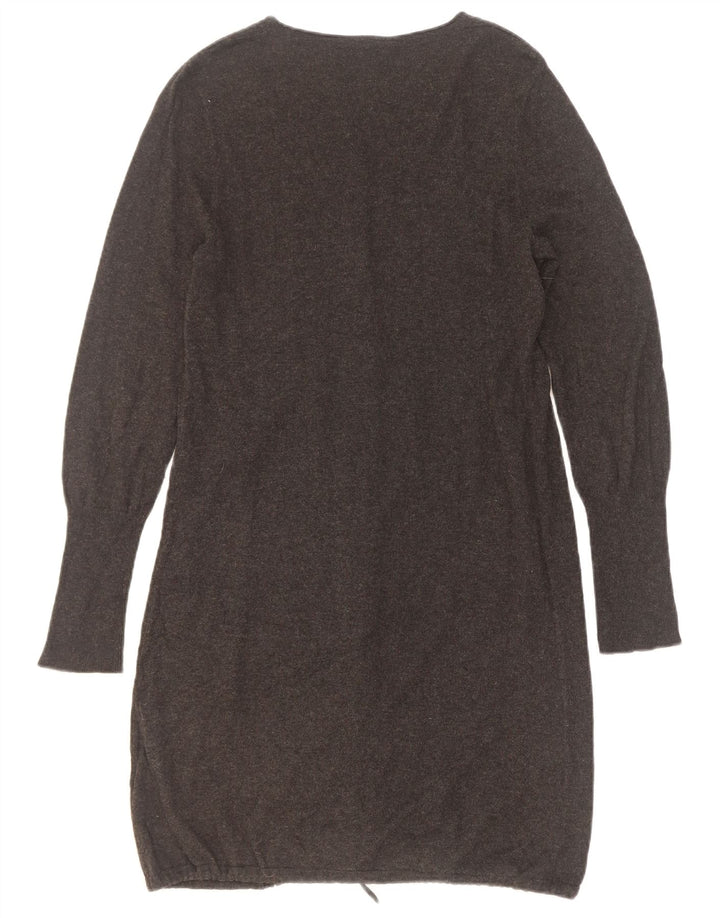 Marks & Spencer Γυναικείο πουλόβερ Longline Cardigan UK 10 Small Grey Viscose
