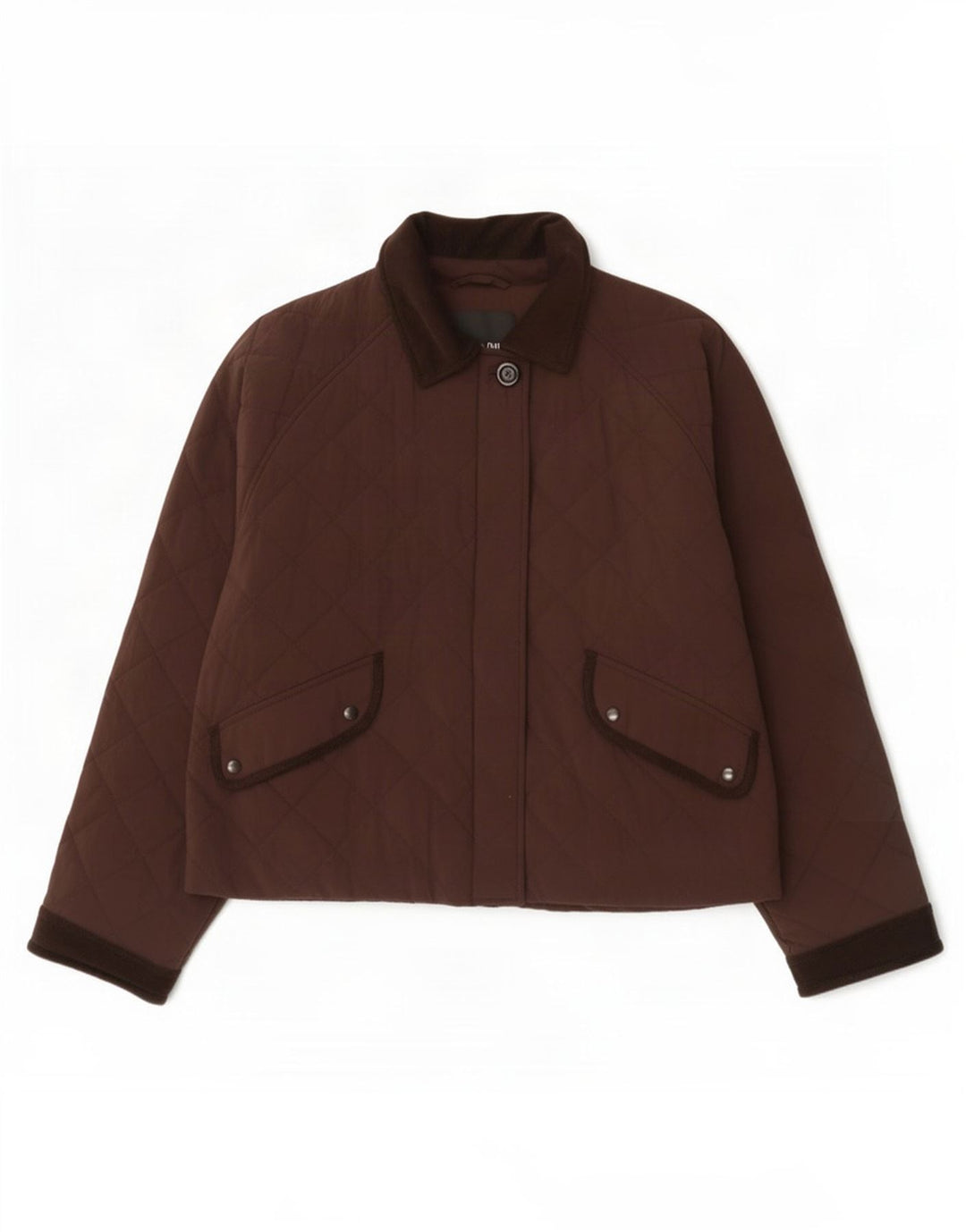 Massimo Dutti Γυναικείο υπερμεγέθη καπιτονέ μπουφάν UK 10 Μικρό καφέ πολυεστέρας