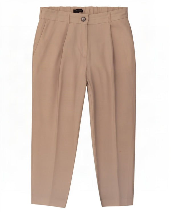 Marks & Spencer Γυναικείο ψηλόμεσο παντελόνι UK 12 Medium W30 L25 Bei