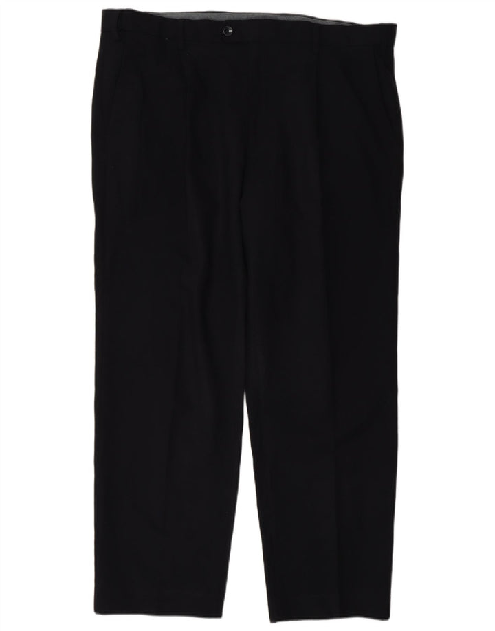 Ανδρικό κανονικό παντελόνι Marks & Spencer W38 L29 Navy Blue Polyester