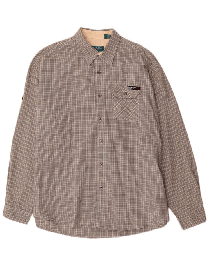 Ανδρικό πουκάμισο Miller & Simons 2XL Grey Check Cotton