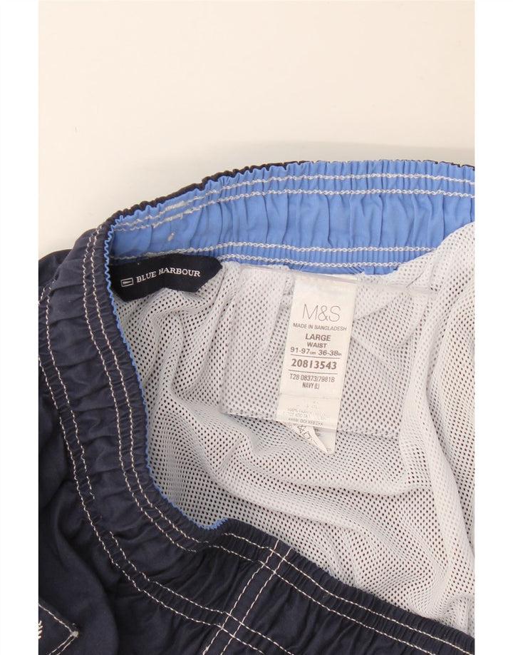 MARKS & SPENCER Ανδρικό Σορτς Μπλε Χάρμπορ Μεγάλο Μπλε Navy