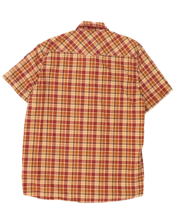 Ανδρικό κοντομάνικο πουκάμισο Globe Trotter UK 43/44 XL Μπεζ βαμβακερό