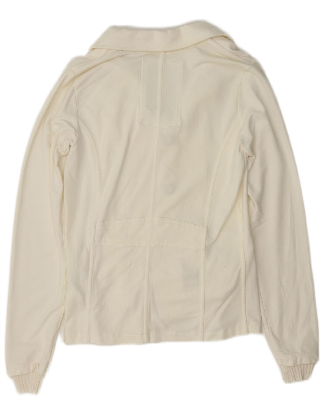 Woolrich Γυναικείο μπλέιζερ 3 κουμπιών UK 12 Βαμβακερό μεσαίο ανοιχτό λευκό