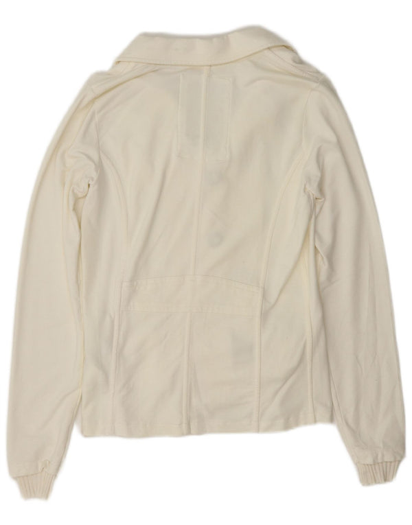Woolrich Γυναικείο μπλέιζερ 3 κουμπιών UK 12 Βαμβακερό μεσαίο ανοιχτό λευκό