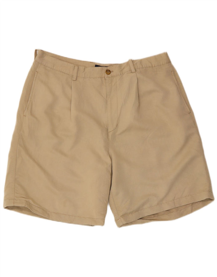 Chaps Ανδρικό σορτς Chino με καρφώματα γκολφ W38 XL Beige Rayon
