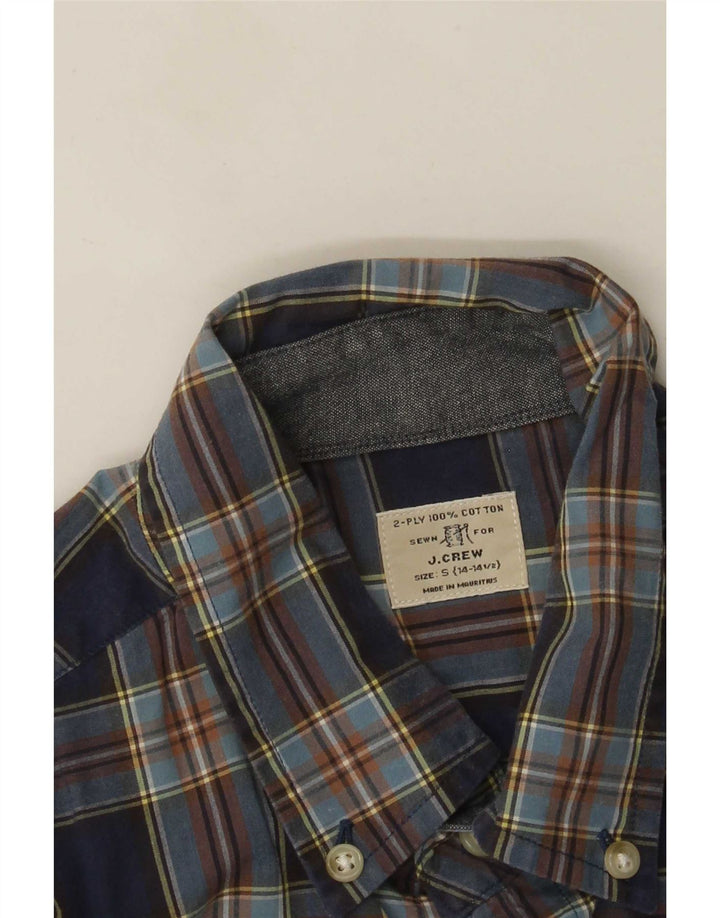J. Ανδρικό πουκάμισο Crew Μέγεθος 14 1/2 Small Blue Check Cotton