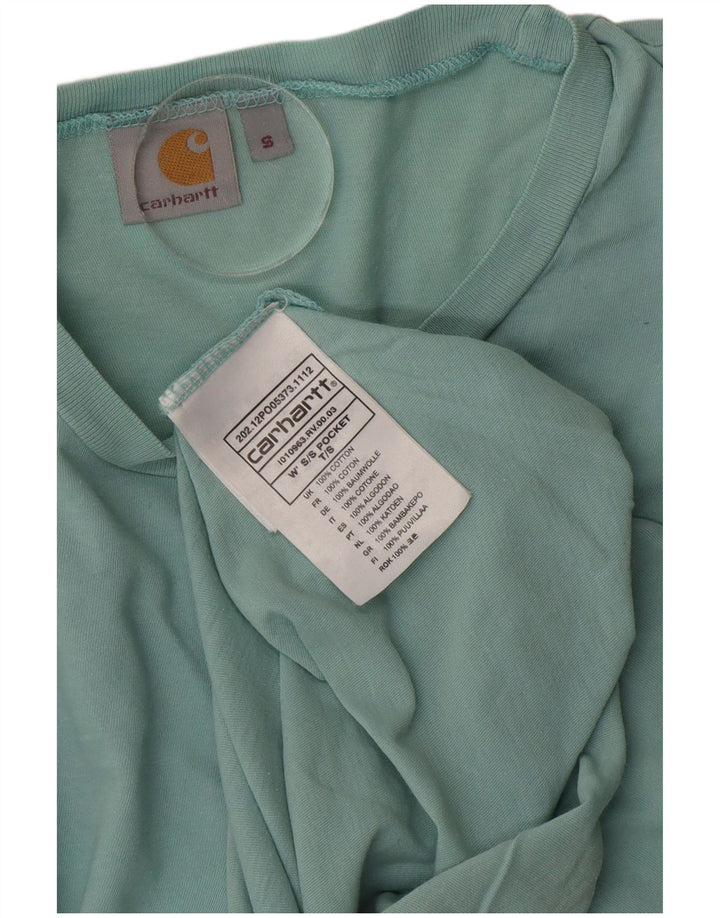 Ανδρικό T-Shirt Carhartt Top Μικρό Τυρκουάζ Βαμβακερό