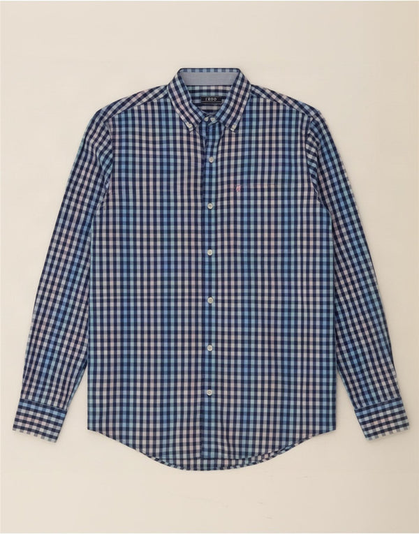 Ανδρικό πουκάμισο Izod Small Blue Gingham Cotton