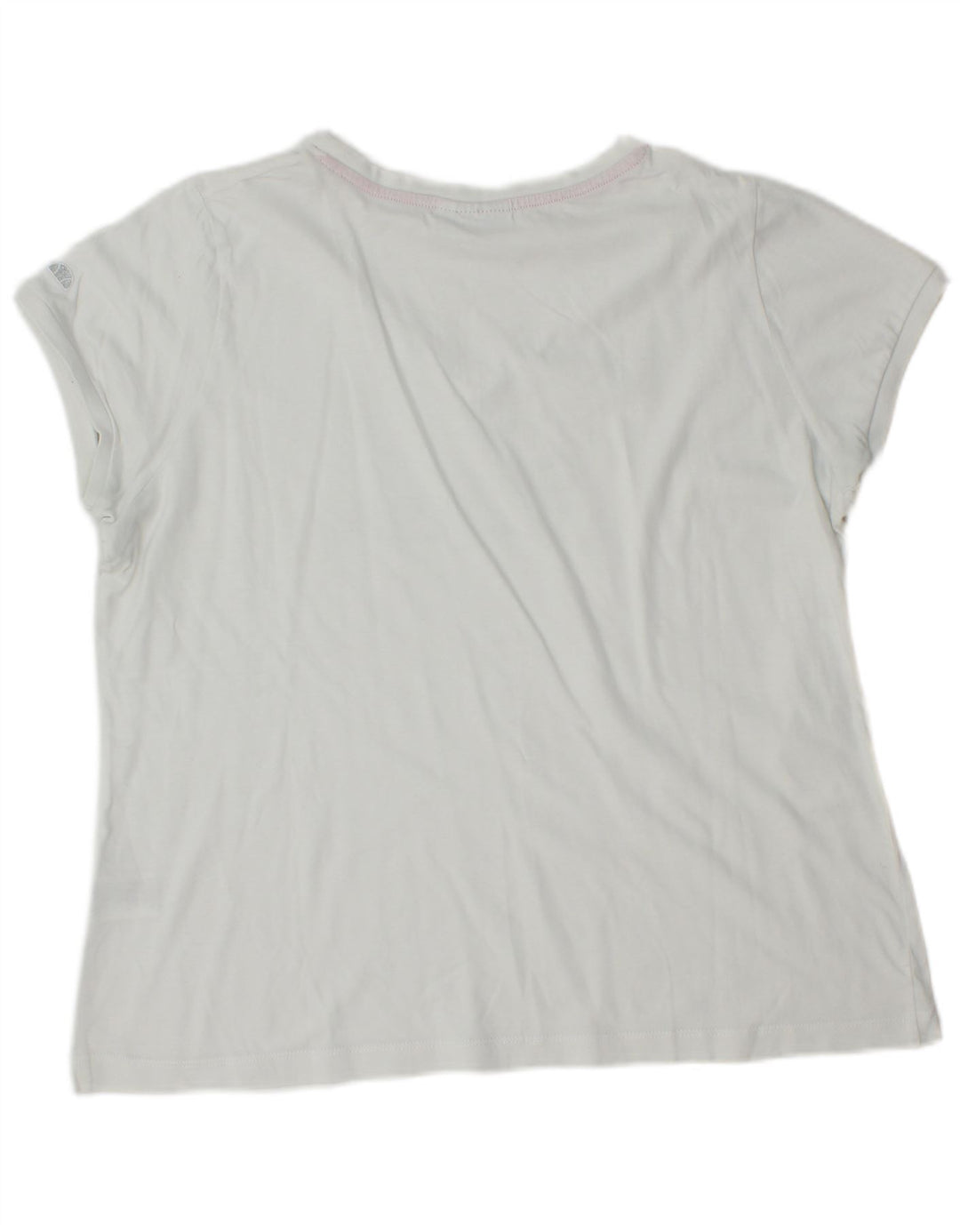 Ellesse Γυναικείο T-Shirt Top UK 20 2XL Λευκό βαμβακερό