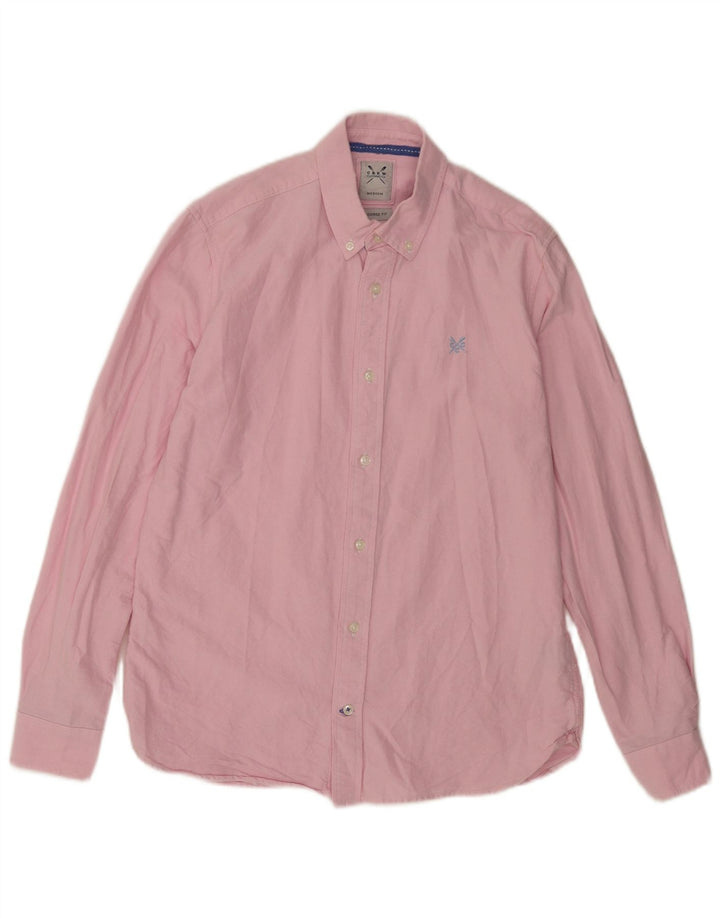 Ανδρικό πουκάμισο Crew Clothing Tailored Fit, μεσαίο ροζ βαμβακερό