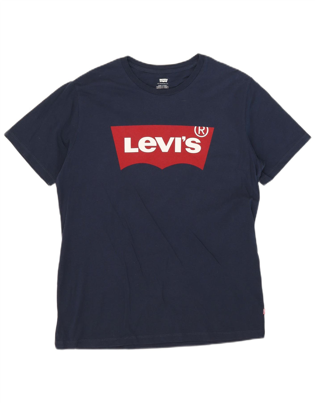 Ανδρικό γραφικό T-Shirt Levi's Top Large Navy Blue