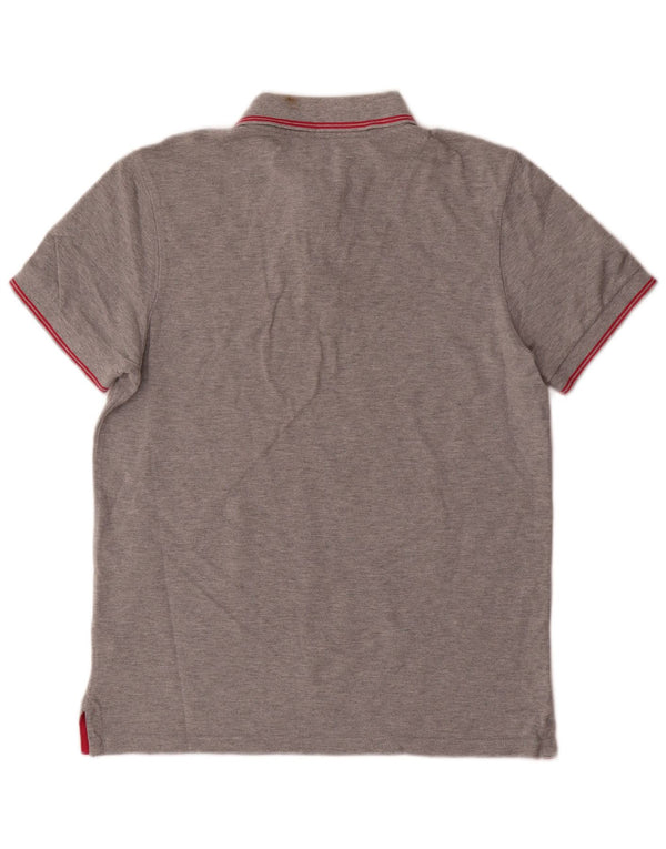 Joules Ανδρικό πουκάμισο Polo Slim Fit Μεσαίο γκρι βαμβακερό