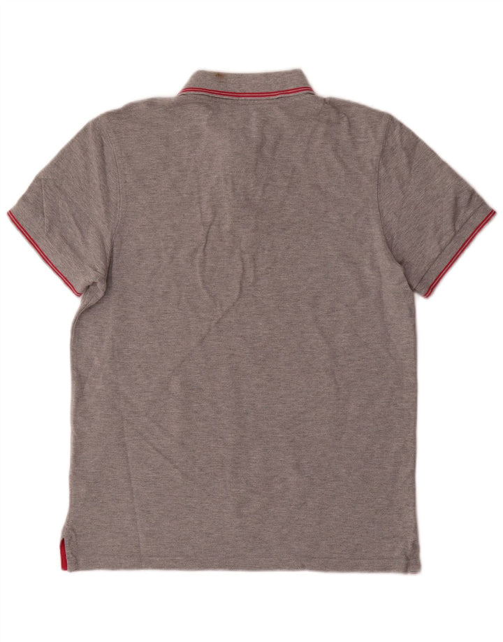 Joules Ανδρικό πουκάμισο Polo Slim Fit Μεσαίο γκρι βαμβακερό