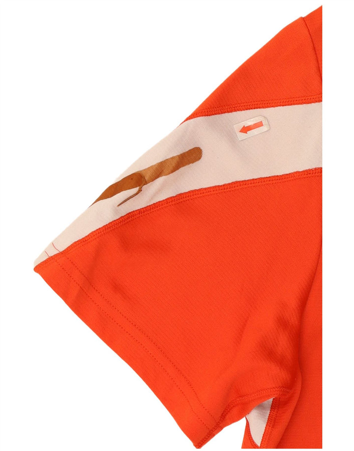 Ανδρικό T-Shirt New Balance Top Medium Orange Colourblock Πολυεστέρας