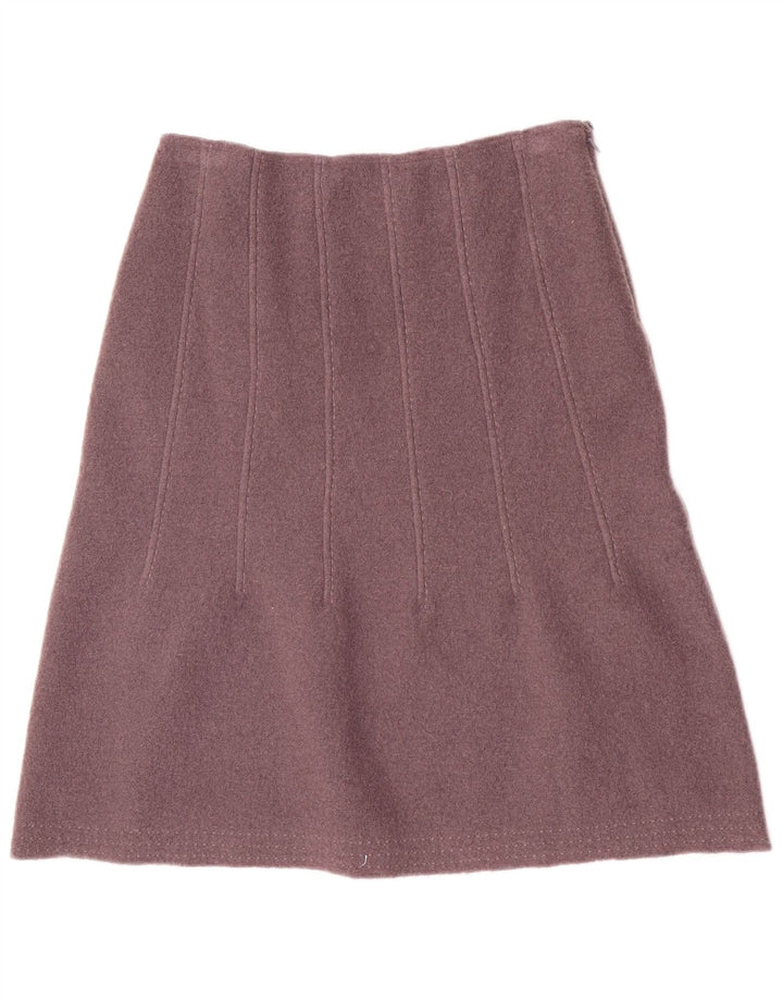 Fenn Wright Manson Γυναικεία φούστα A-Line μεγάλη W30 μοβ μαλλί