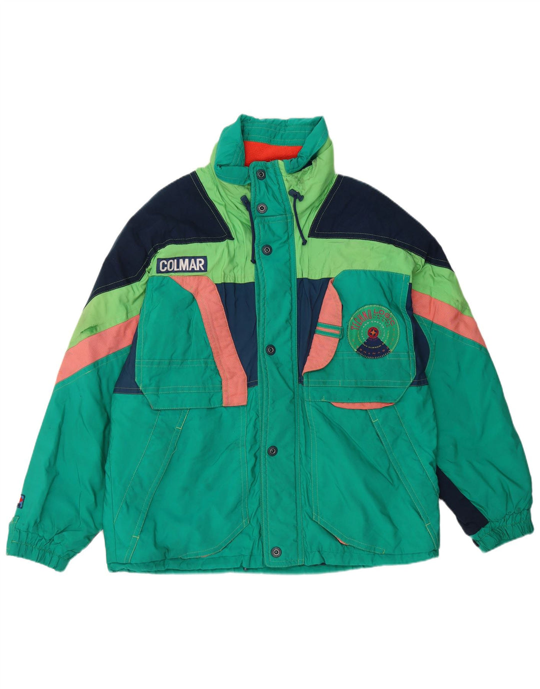 Colmar Ανδρικό μπουφάν σκι με κουκούλα IT 52 Large Green Colourblock