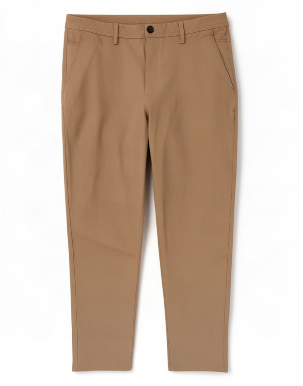 Zara Ανδρικό Slim παντελόνι Chino EU 44 Large W34 L26 Beige Viscose