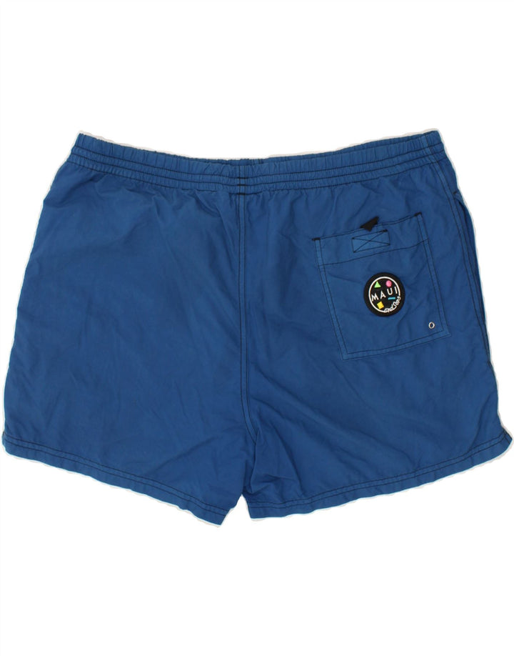 MAUI AND SONS Mens Graphic Swimming Shorts XL Blue Polyamide | Vintage Maui and Sons | Thrift | Second-Hand Maui and Sons | Used Clothing | Messina Hembry 