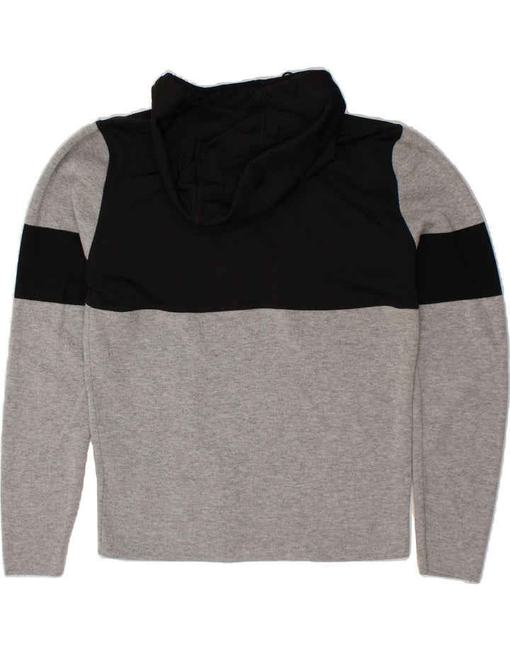 CALVIN KLEIN Mens Golf Hoodie Jumper Small Grey Colourblock Polyester Vintage Calvin Klein and Second-Hand Calvin Klein from Messina Hembry 