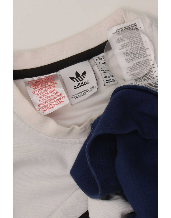 Γραφικό φούτερ Adidas Boys Jumper 15-16 ετών Πολύχρωμο Colourblock