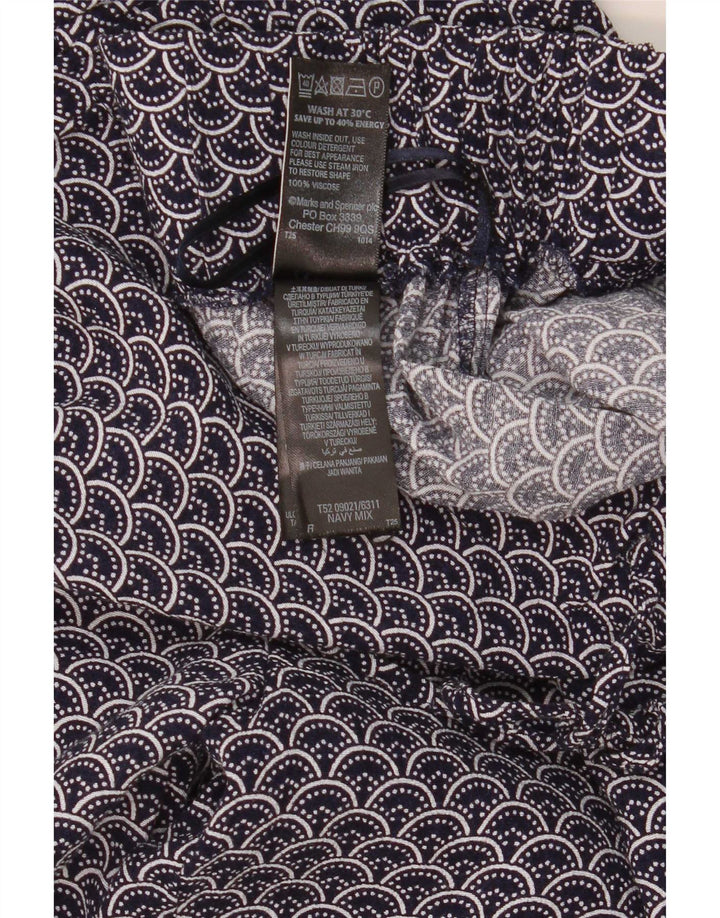 Marks & Spencer Womens Abstract Pattern Casual Παντελόνι UK 16 Large W34 L30