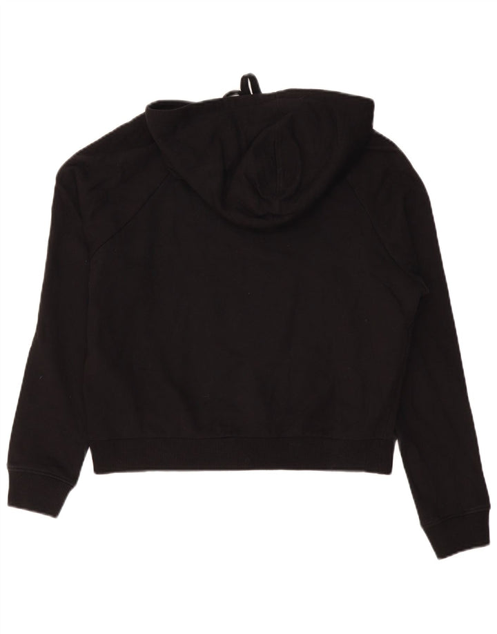 Vans Womens Oversized Graphic Hoodie Jumper UK 10 Small Black Cotton