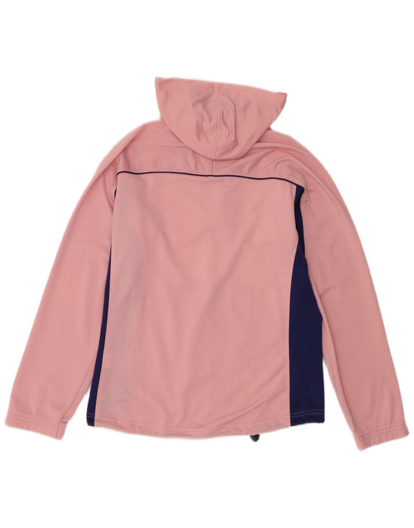 Γυναικεία αθλητική φόρμα με κουκούλα Asics Top Jacket UK 14 Medium Pink Colourblock