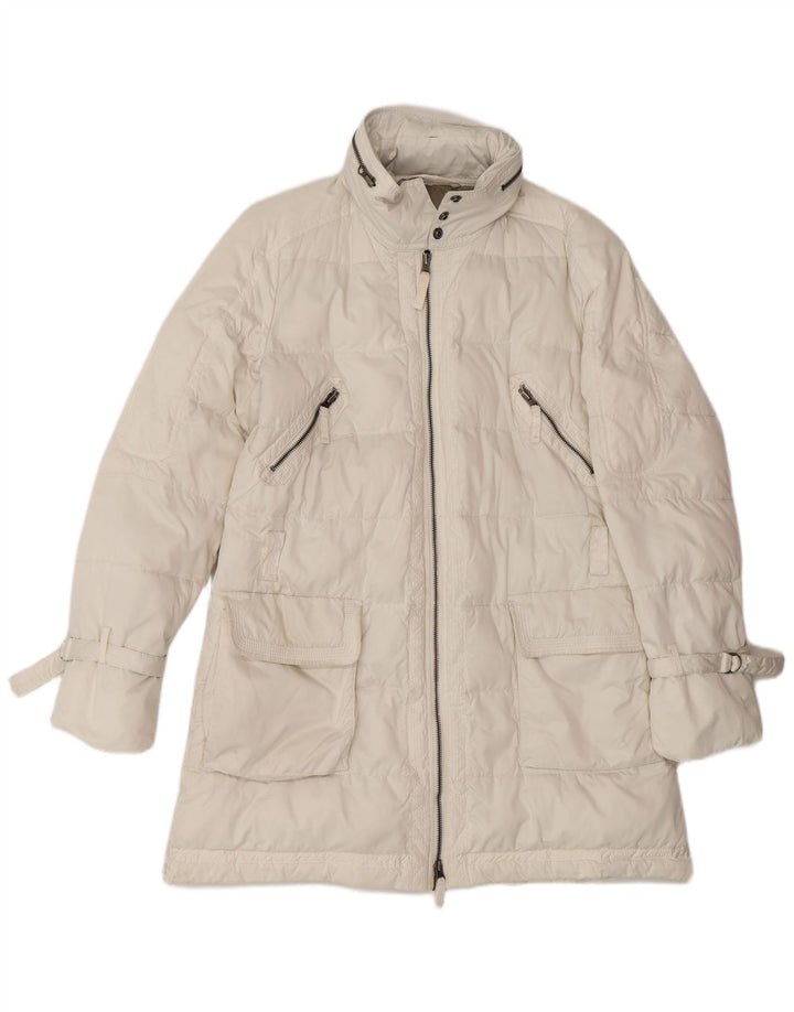 Marlboro Classics Γυναικείο παλτό με επένδυση EU 46 XL Λευκός πολυεστέρας