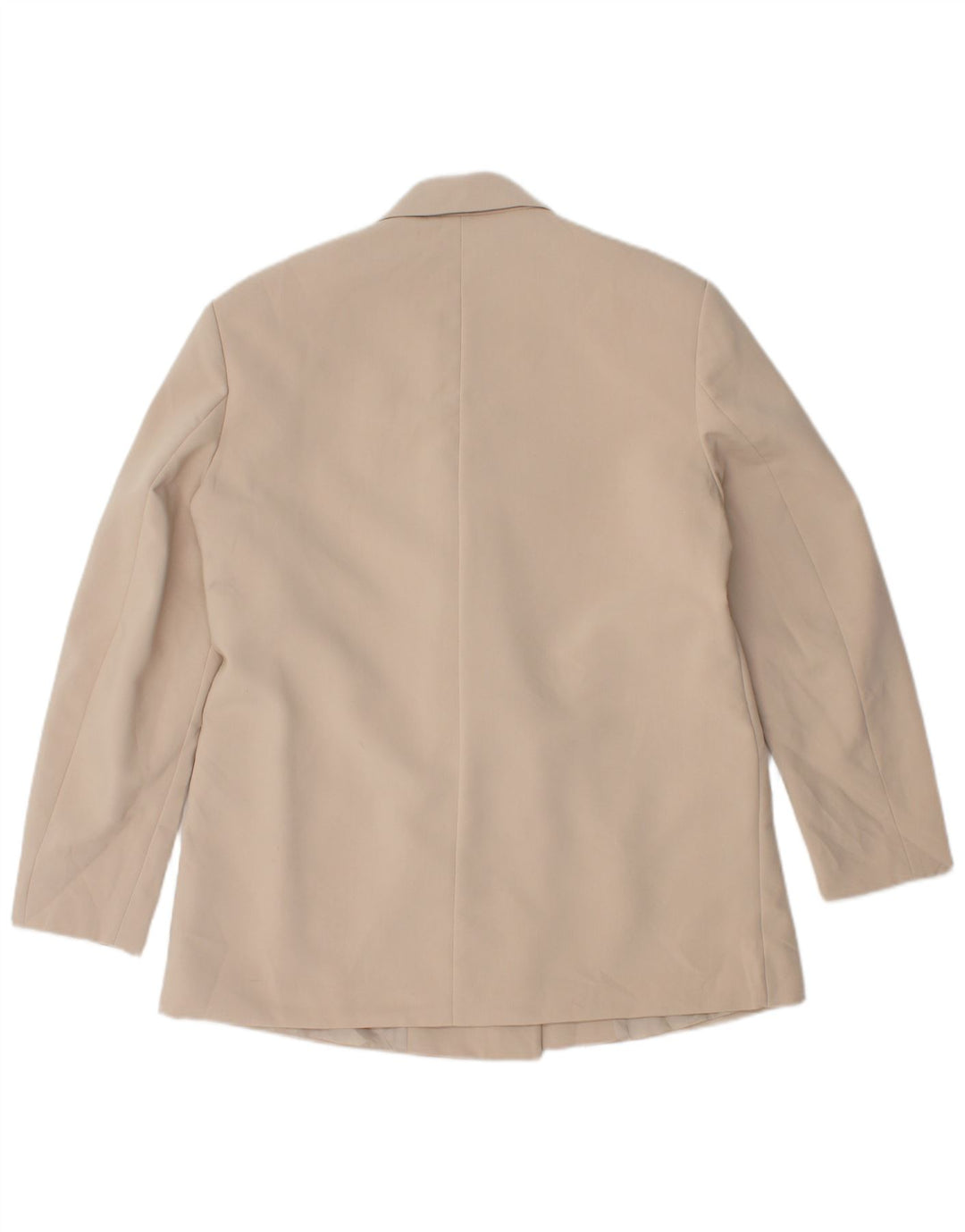 ZARA Γυναικείο σακάκι διπλό στήθος UK 10 Small Beige Polyester