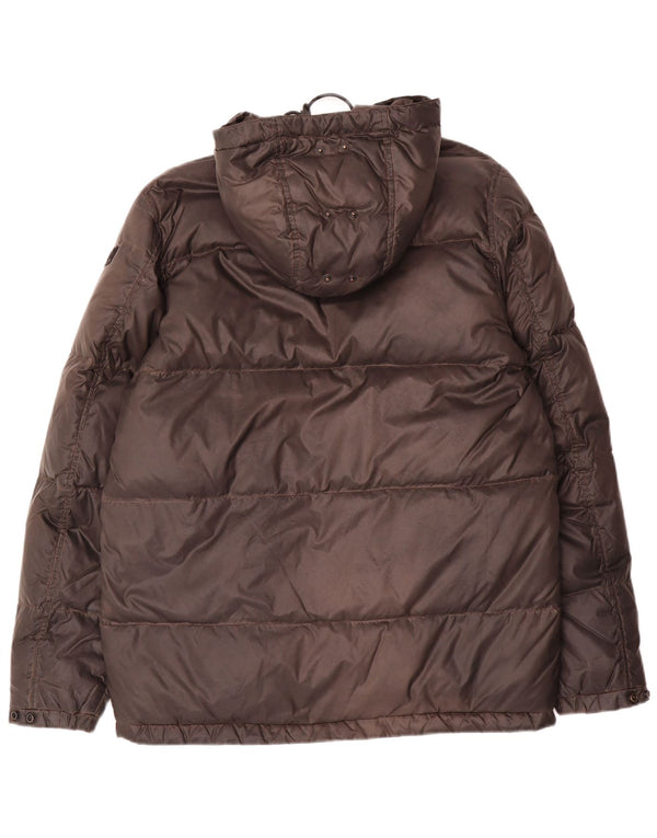 Diesel Ανδρικό μπουφάν με κουκούλα UK 38 Medium Grey Nylon