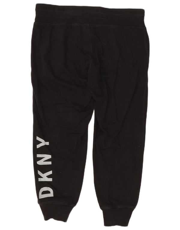 Dkny Γυναικεία φόρμα γραφικών Crop Παντελόνια Joggers UK 14 Medium Black