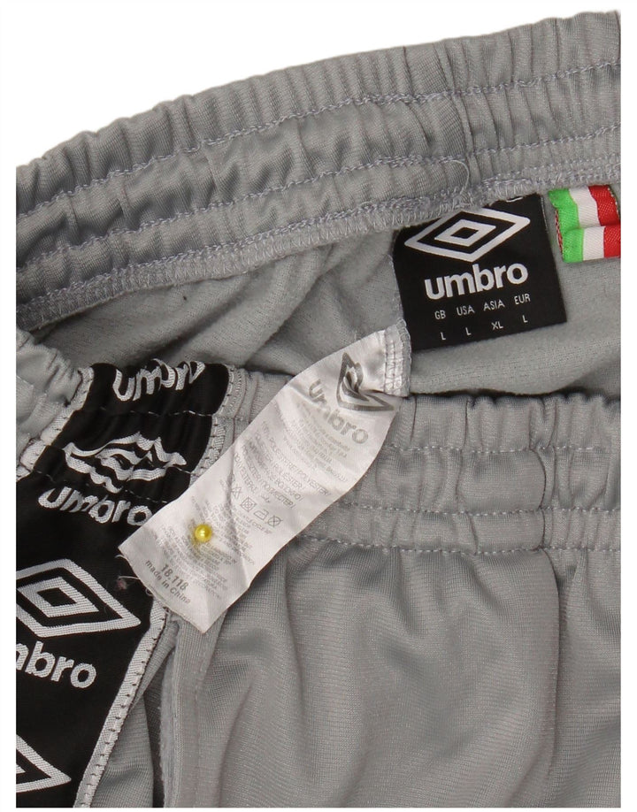 Ανδρική φόρμα γυμναστικής γραφική Umbro Παντελόνι μεγάλο γκρι χρώματος πολυεστέρας