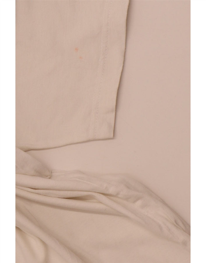 SHAMP Ανδρικό γραφικό μπλουζάκι πόλο EU 48 Μεσαίο λευκό γεωμετρικό βαμβάκι