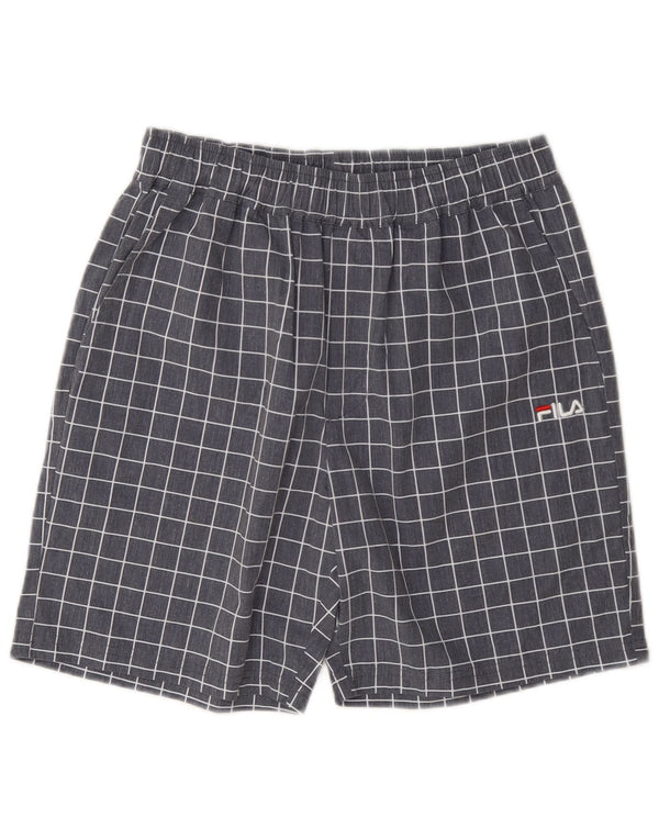 Ανδρικό αθλητικό σορτς Fila XS Grey Check Polyester