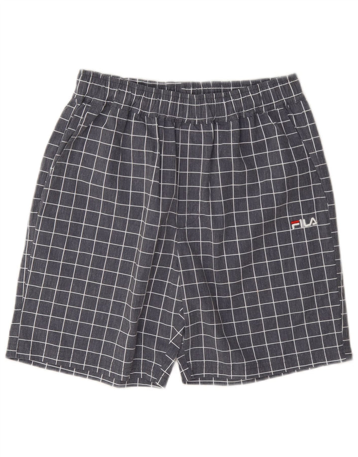 Ανδρικό αθλητικό σορτς Fila XS Grey Check Polyester