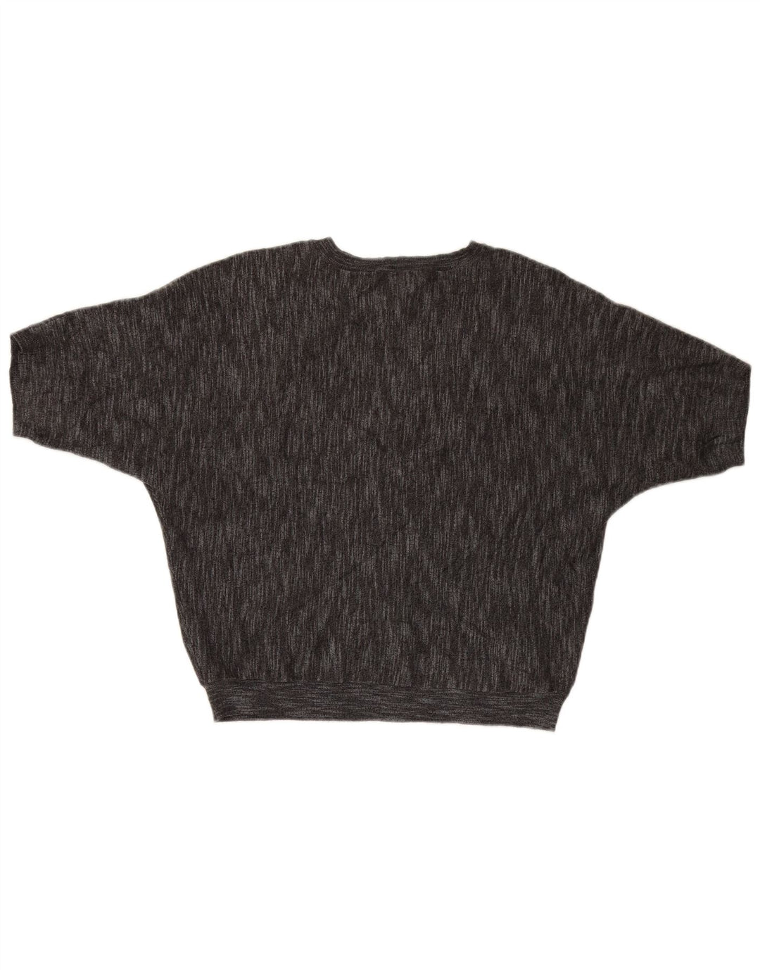 Dkny γυναικείο κοντομάνικο πουλόβερ με λαιμόκοψη UK 14 μεσαίου γκρι βισκόζη