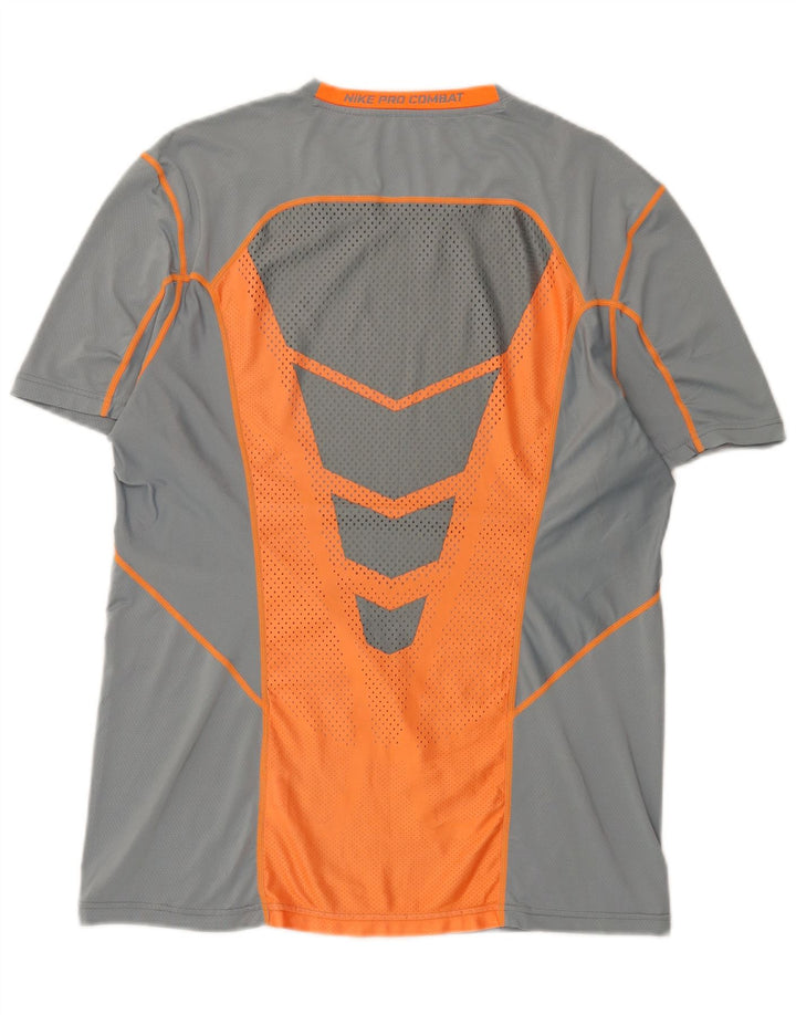 Ανδρικό T-Shirt Nike Dri Fit Top Large Grey Colourblock Πολυεστέρας