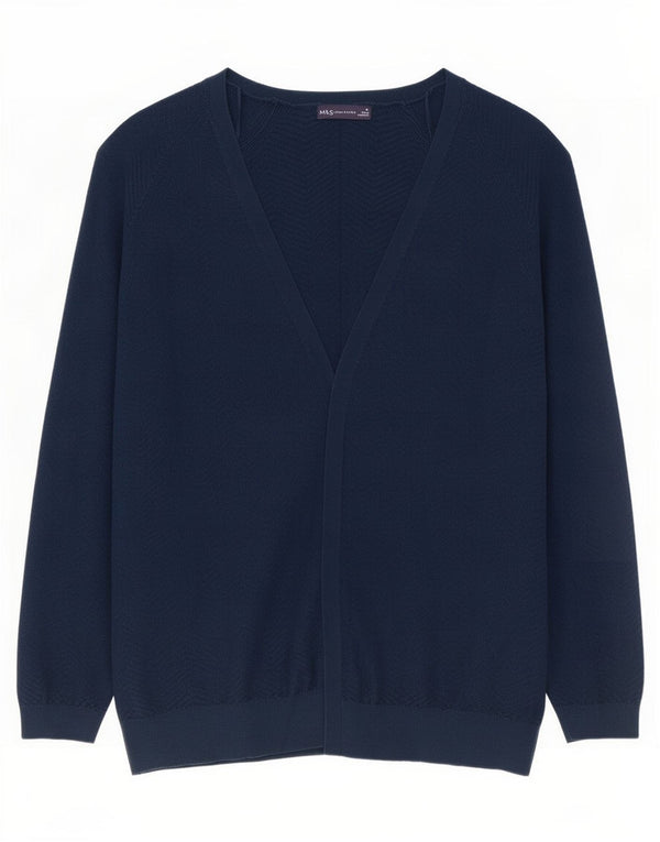 Marks & Spencer Γυναικεία ζακέτα υπερμεγέθη πουλόβερ UK 18 XL Navy Blue