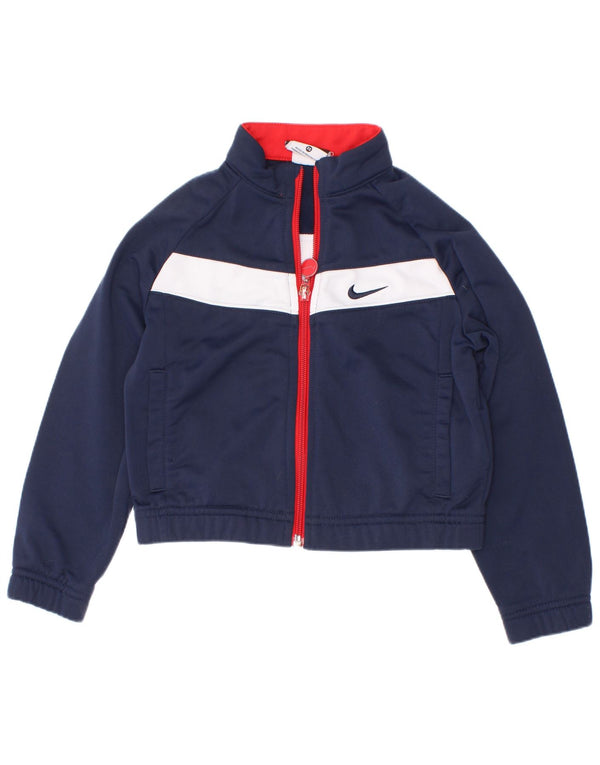 Μπουφάν Nike Boys αθλητική φόρμα 3-4 ετών XS Navy Blue Colorblock Polyester