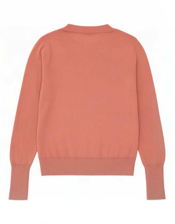 Topshop Γυναικείο πουλόβερ με λαιμόκαυστο UK 8 Small Pink Polyester