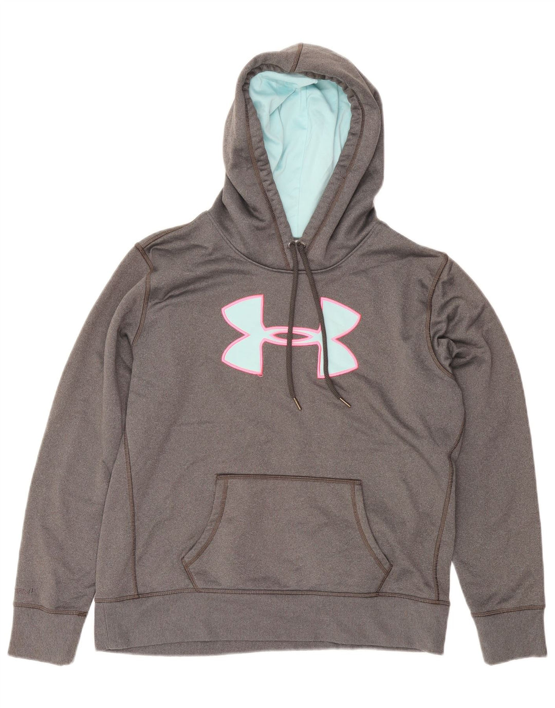 UNDER ARMOR Γυναικείο γραφικό κουκούλα UK 16 Large Grey