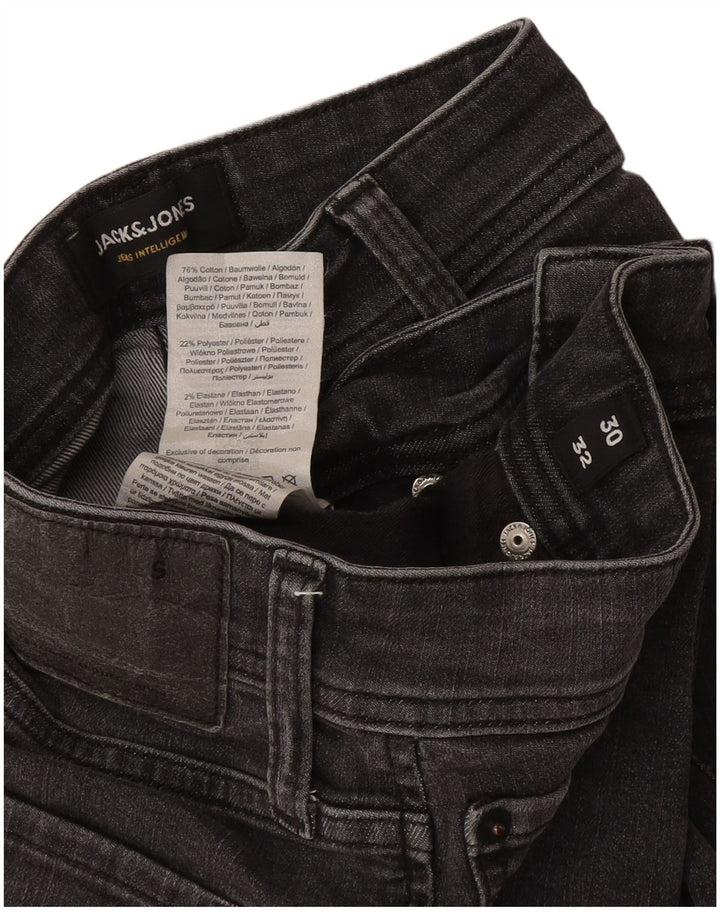 Jack & Jones Ανδρικό GLENN Slim Jeans W30 L32 Γκρι βαμβακερό