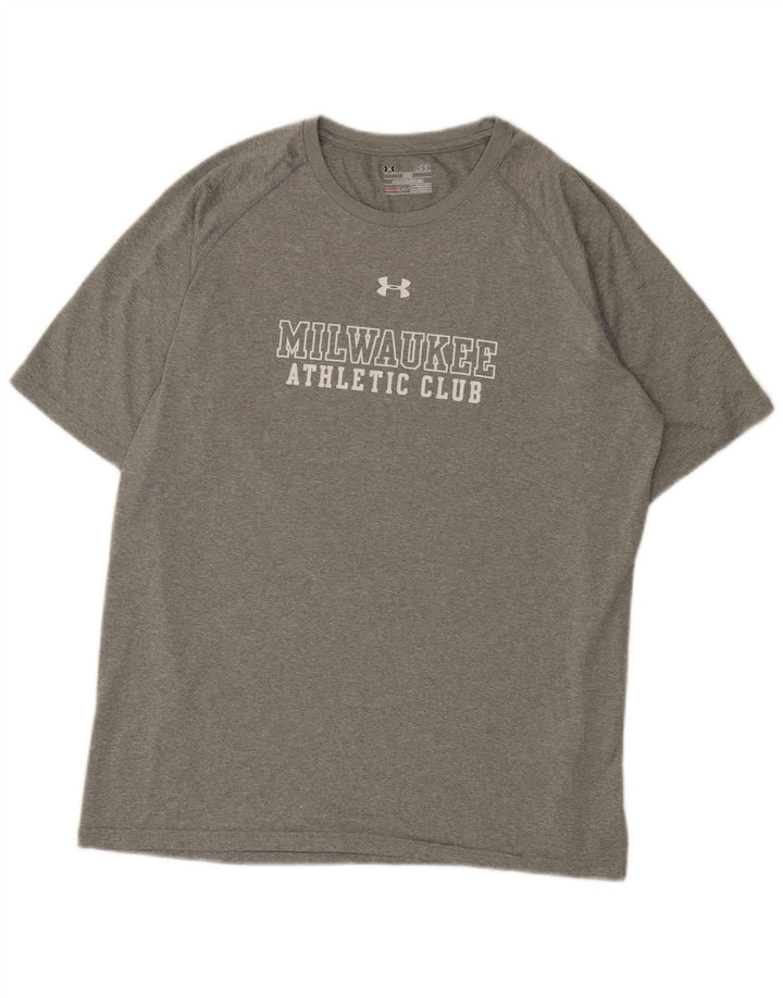 Under Armour Ανδρικό T-Shirt Milwaukee Graphic Top Large Grey Polyester