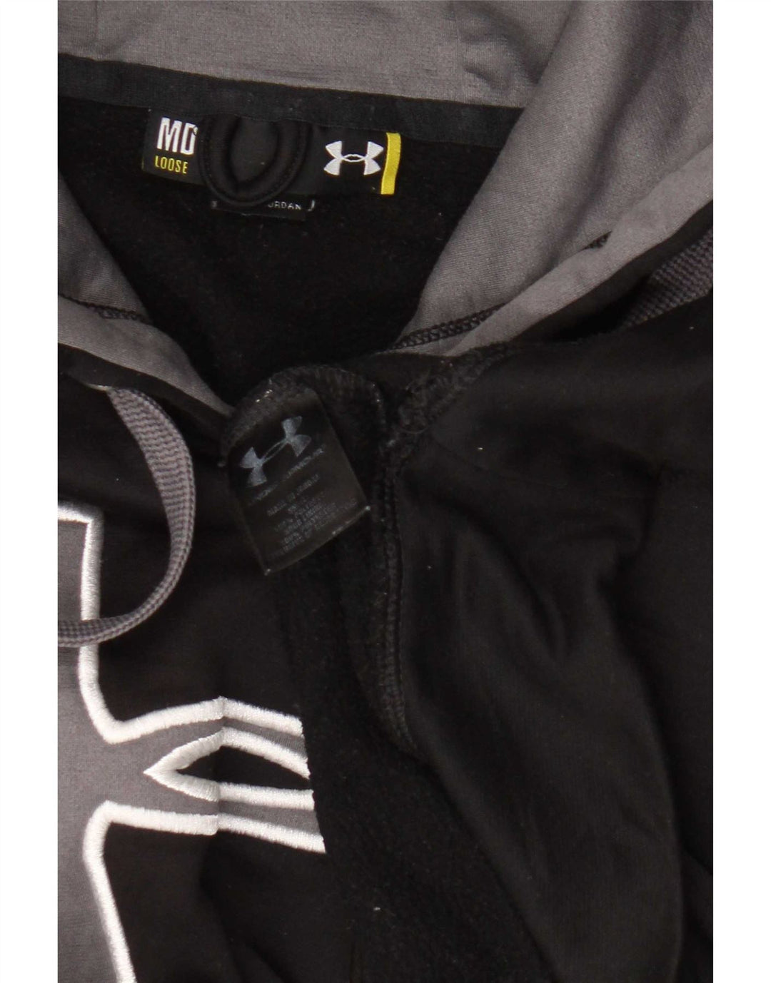 Under Armour Mens Graphic Hoodie Jumper Μεσαίο μαύρο πολυεστέρα