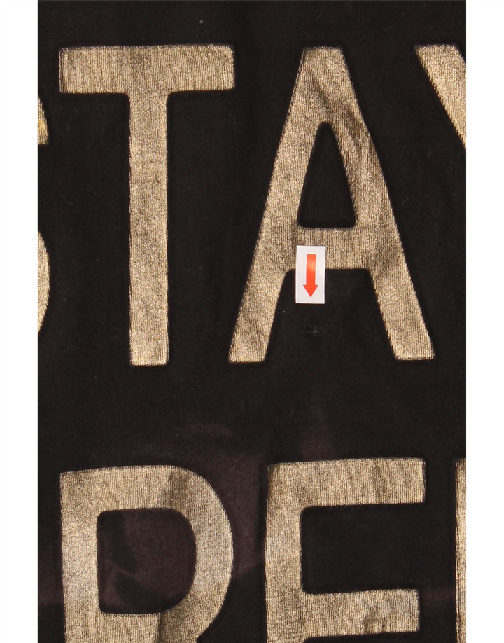 Γυναικείο T-Shirt Trussardi Jeans Top UK 14 Medium Black